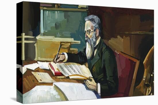 Nikolai Andreyevich Rimsky-Korsakov (Tikhvin, 1844 - Lubensk, 1908), Russian Composer-null-Premier Image Canvas