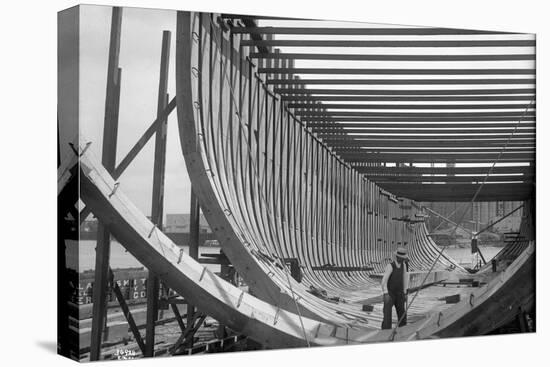 Nilson and Kelez Shipbuilding Yards in Seattle, 1916-Ashael Curtis-Premier Image Canvas