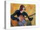 Nina Hamnett (1890-1956) with Guitar, c.1917/18-Roger Eliot Fry-Premier Image Canvas