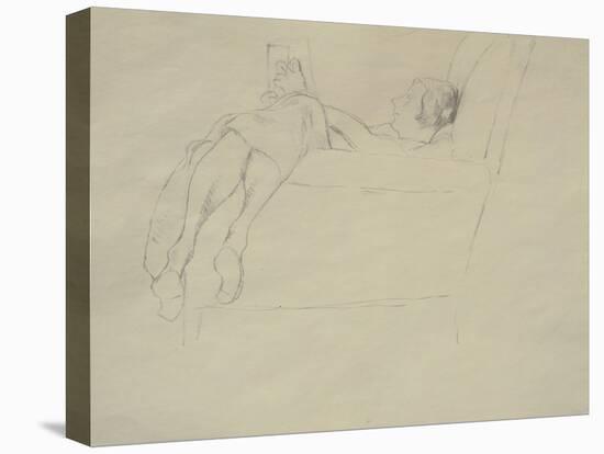 Nina Hamnett Reading, C.1917 (Pencil on Paper)-Roger Eliot Fry-Premier Image Canvas