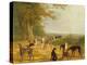 Nine Greyhounds in a Landscape-Jacques-Laurent Agasse-Premier Image Canvas