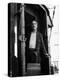 Nino Manfredi Looking Out from the Door of a Train in Cafe Express-Marisa Rastellini-Premier Image Canvas