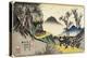 No.44 Distant View of Magome Station from the Pass, 1830-1844-Keisai Eisen-Premier Image Canvas