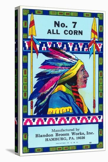 No. 7 All Corn Broom-null-Stretched Canvas