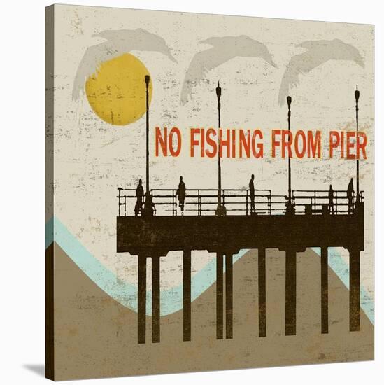 No Fishing-Karen J^ Williams-Stretched Canvas