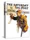 "'No Hunting'," Saturday Evening Post Cover, October 28, 1939-Douglas Crockwell-Premier Image Canvas