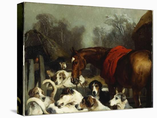 No Hunting Till the Weather Breaks-Edwin Henry Landseer-Premier Image Canvas