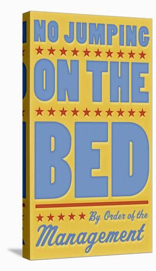 No Jumping on the Bed (yellow)-John Golden-Stretched Canvas