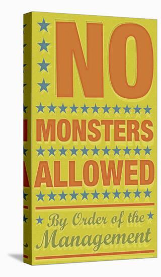 No Monsters Allowed-John Golden-Stretched Canvas