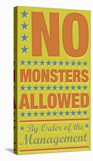 No Monsters Allowed-John Golden-Stretched Canvas