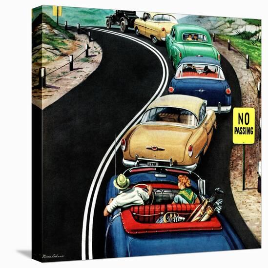 "No Passing", October 9, 1954-Stevan Dohanos-Premier Image Canvas