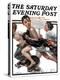 "No Swimming" Saturday Evening Post Cover, June 4,1921-Norman Rockwell-Premier Image Canvas