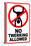 No Twerking Allowed Sign Humor-null-Stretched Canvas