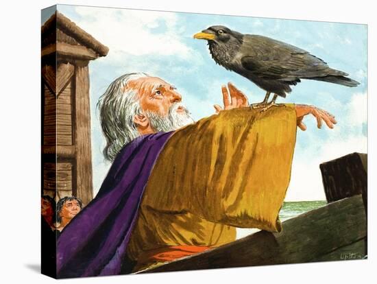 Noah and the Raven-Clive Uptton-Premier Image Canvas