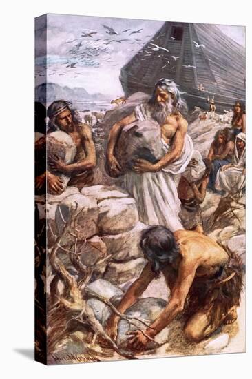 Noah Building His Altar-Harold Copping-Premier Image Canvas