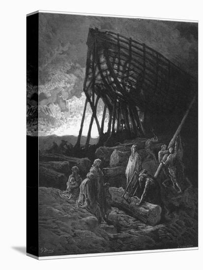 Noah Builds His Ark-Gustave Dor?-Premier Image Canvas