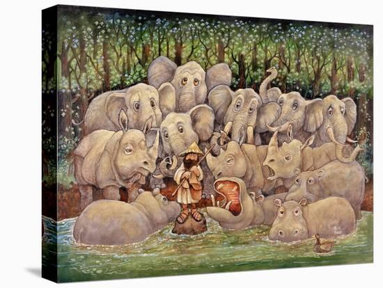 Noah - Elephants-Rhinos-Hippos-Bill Bell-Premier Image Canvas