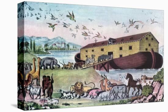 Noah's Ark, 19th Century-Nathaniel Currier-Premier Image Canvas