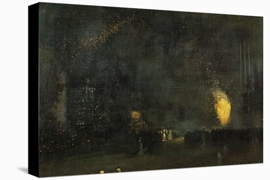 Nocturne: Black and Gold - the Fire Wheel-James Abbott McNeill Whistler-Premier Image Canvas