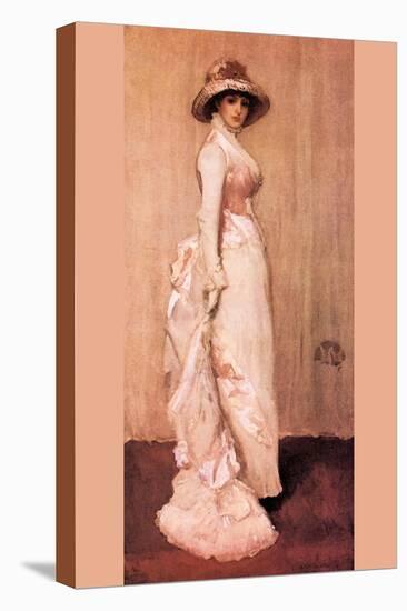 Nocturne in Pink and Gray, Portrait of Lady Meux-James Abbott McNeill Whistler-Stretched Canvas