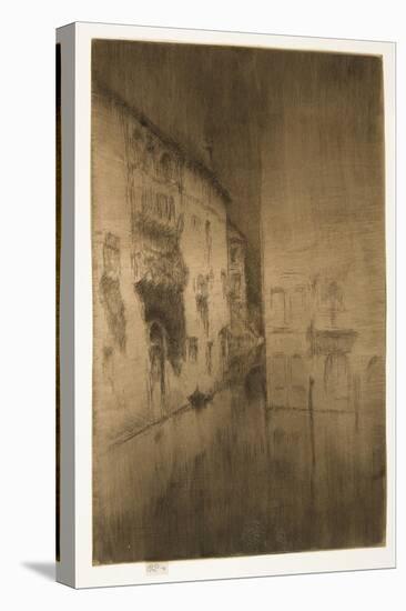 Nocturne: Palaces from The Second Venice Set, 1879-1880-James Abbott McNeill Whistler-Premier Image Canvas