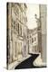 Non-Embellished Streets of Paris II-Megan Meagher-Stretched Canvas