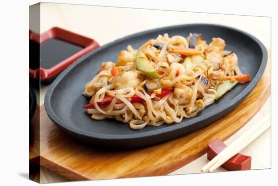 Noodles with Seafood. Japanese Cuisine-Gresei-Premier Image Canvas