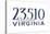 Norfolk, Virginia - 23510 Zip Code (Blue)-Lantern Press-Stretched Canvas