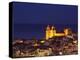 Norman Cathedral Lit Up at Dusk, Cefalu, Sicily, Italy, Mediterranean, Europe-John Miller-Premier Image Canvas