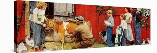 Norman Rockwell Visits a County Agent-Norman Rockwell-Premier Image Canvas