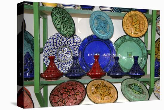 North Africa, Africa, Morocco, Marrakesh. A selection of Morrocan pottery and ceramics.-Kymri Wilt-Premier Image Canvas