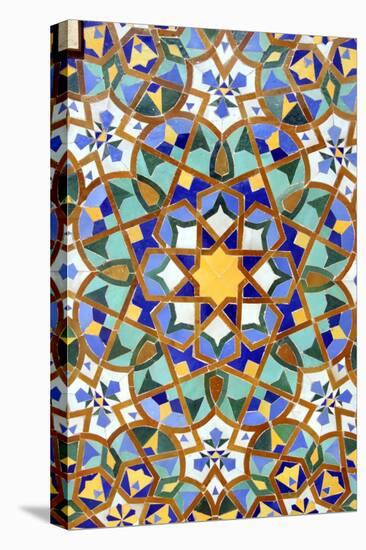 North Africa, Morocco, Casablanca. Hassan II Mosque mosaic tile detail-Kymri Wilt-Premier Image Canvas