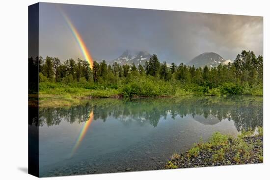 North America, the Usa, Alaska, Scenery, Rainbow,-Bernd Rommelt-Premier Image Canvas