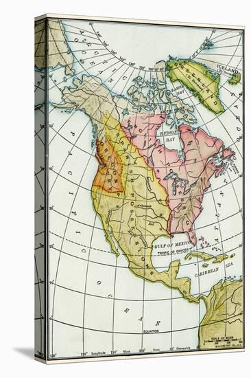 North American Colonies at the Close of the French and Indian War, c.1760-null-Premier Image Canvas