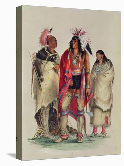 North American Indians, circa 1832-George Catlin-Premier Image Canvas