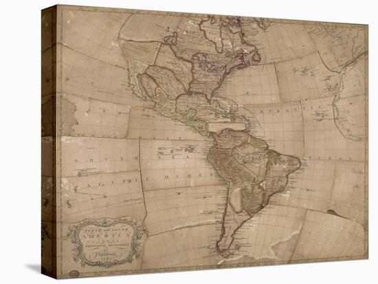 North and South America in its Principal Divisions, London, 1767-John Spilsbury-Premier Image Canvas