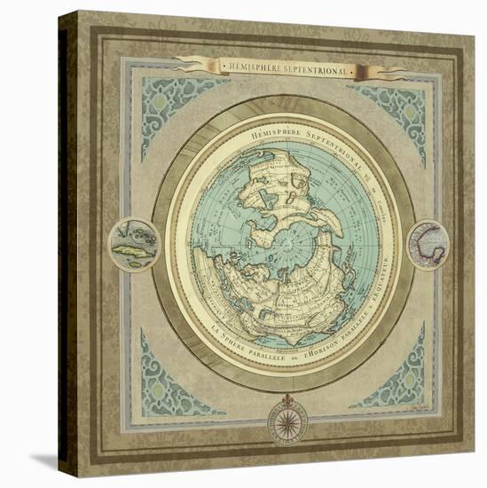 North and South Maps I-Elizabeth Medley-Stretched Canvas