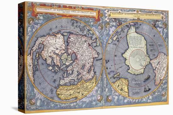 North and South Poles, 1593-Gerard De Jode-Premier Image Canvas