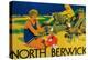 North Berwick, Scotland - Golf Coast Promotional Poster-Lantern Press-Stretched Canvas