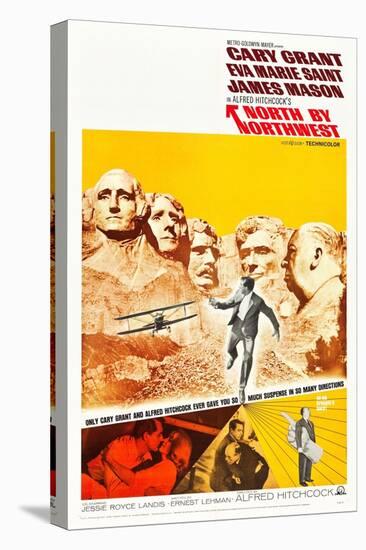 North by Northwest, Cary Grant, Eva Marie Saint, Alfred Hitchcock, 1959-null-Stretched Canvas