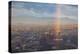 North Carolina, Asheville, Elevated City Skyline with Rainbows, Dawn-Walter Bibikow-Premier Image Canvas