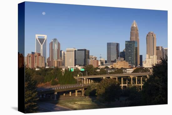 North Carolina, Charlotte, City Skyline from Route 74, Morning-Walter Bibikow-Premier Image Canvas