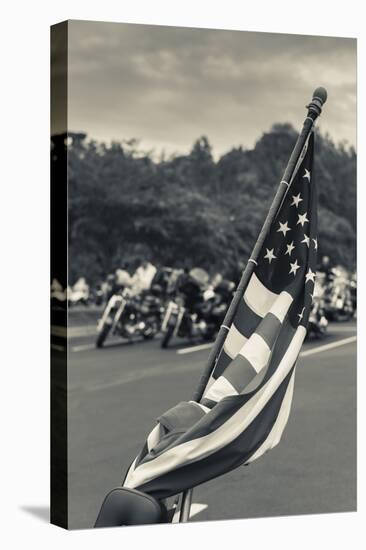 North Carolina, Charlotte, Flag at Rally of Christian Motorcycle Clubs-Walter Bibikow-Premier Image Canvas
