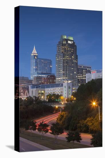 North Carolina, Raleigh, City Skyline, Dusk-Walter Bibikow-Premier Image Canvas