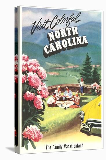 North Carolina Travel Poster-null-Stretched Canvas