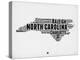 North Carolina Word Cloud 2-NaxArt-Stretched Canvas