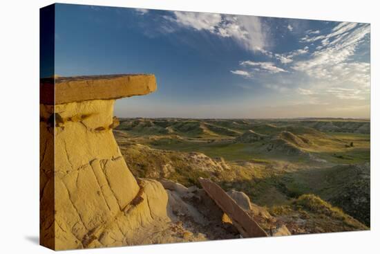 North Dakota, Overlooking an Eroded Prairie from an Erosion Formation-Judith Zimmerman-Premier Image Canvas