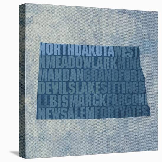 North Dakota State Words-David Bowman-Premier Image Canvas