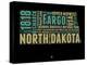 North Dakota Word Cloud 1-NaxArt-Stretched Canvas