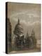 North-East View of St Paul's Cathedral by Moonlight, City of London, 1850-null-Premier Image Canvas